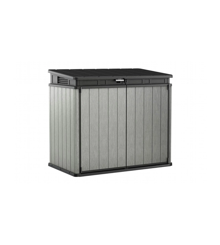 Keter - porta attrezzi multiuso in resina "elite store" - 1150 lt 141x82x123.5 cm grigio